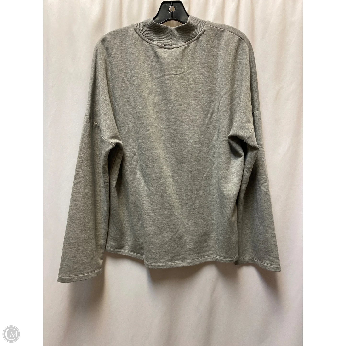 Sweatshirt Crewneck By Bebe In Grey, Size: Xl