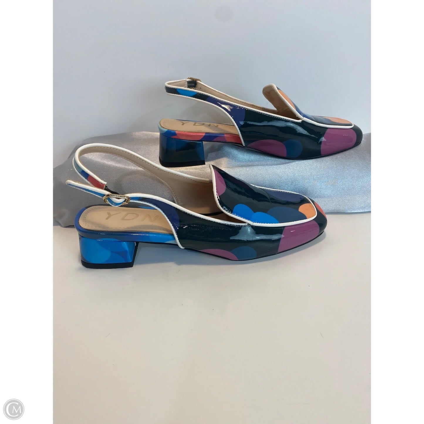 Shoes Heels Wedge By Clothes Mentor In Blue, Size: 8