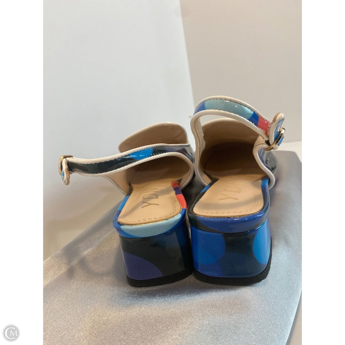 Shoes Heels Wedge By Clothes Mentor In Blue, Size: 8