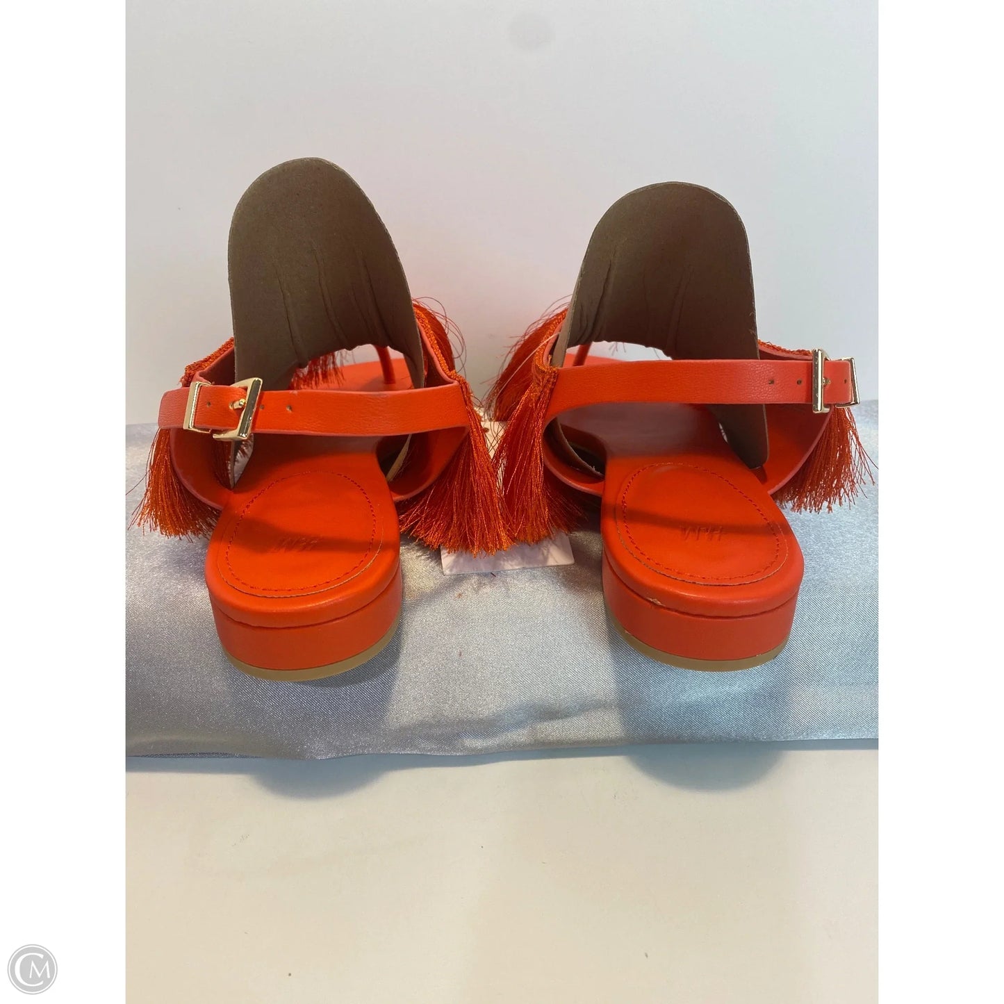Sandals Flats By H&m In Orange, Size: 8