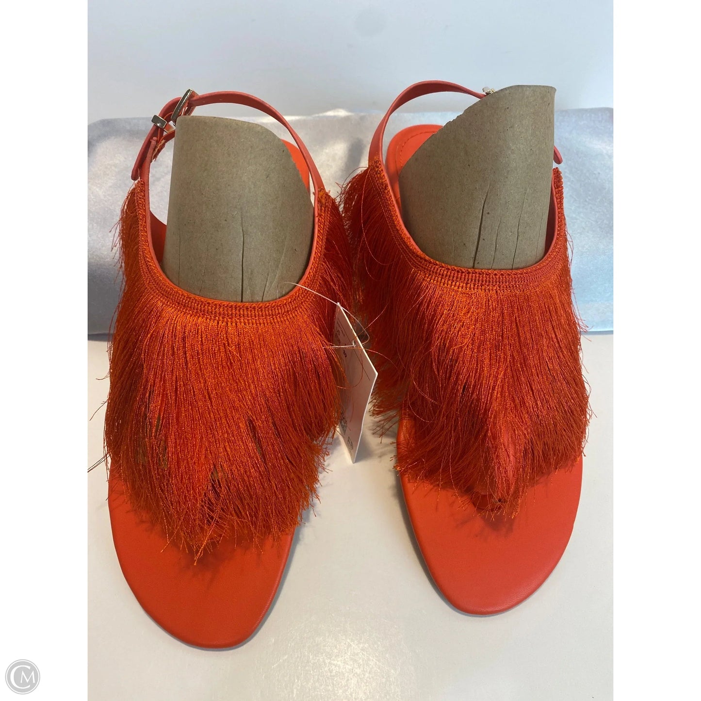 Sandals Flats By H&m In Orange, Size: 8