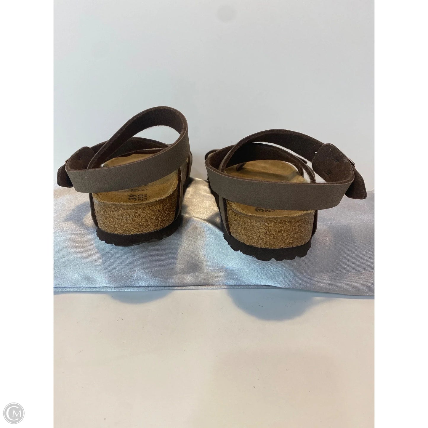 Sandals Flats By Birkenstock In Brown, Size: 8.5