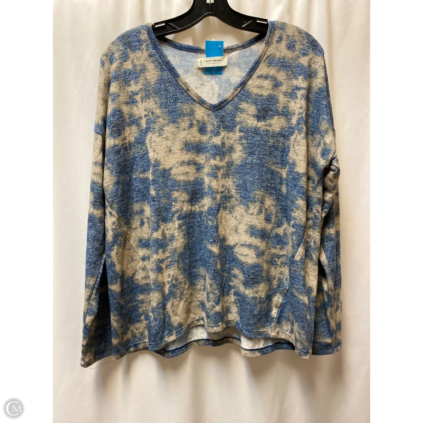 Top Long Sleeve By Lucky Brand In Blue, Size: M