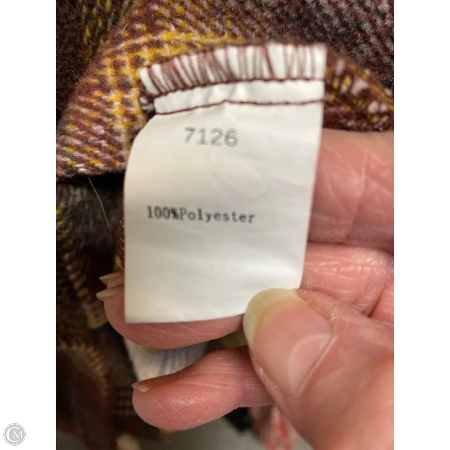 Jacket Shirt By Prettygarden In Maroon, Size: M