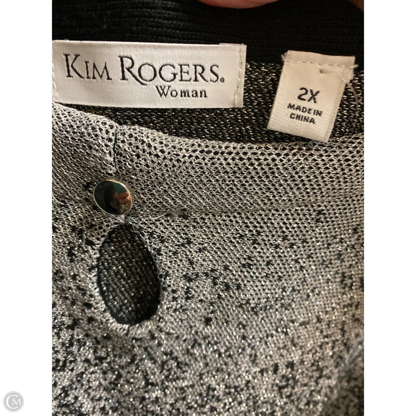 Sweater By Kim Rogers In Black, Size: 2x