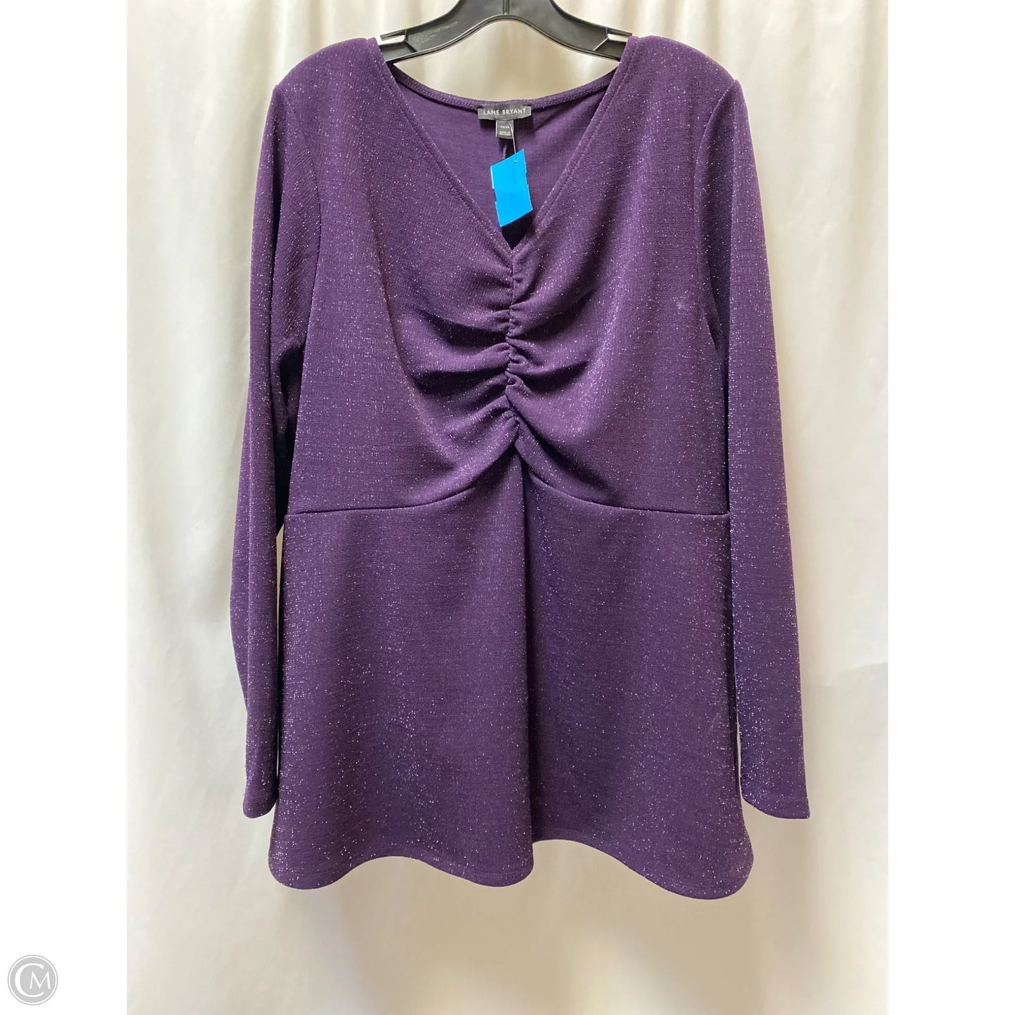 Top Long Sleeve By Lane Bryant In Purple, Size: 1x
