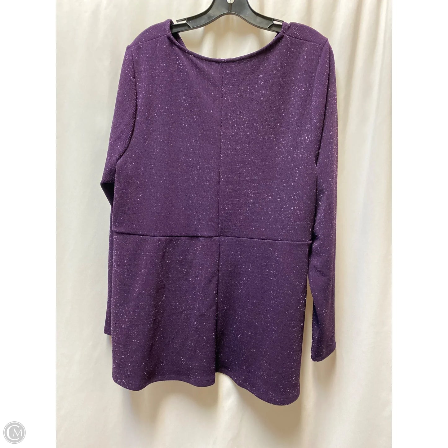 Top Long Sleeve By Lane Bryant In Purple, Size: 1x