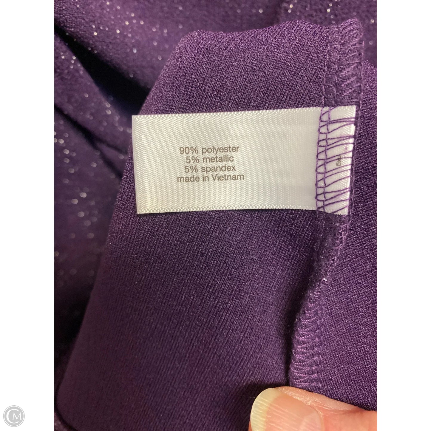 Top Long Sleeve By Lane Bryant In Purple, Size: 1x