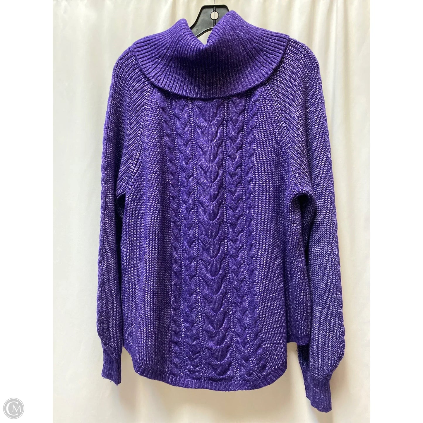 Sweater By Lane Bryant In Purple, Size: 1x