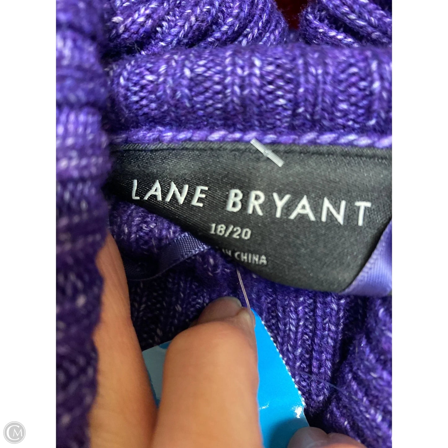 Sweater By Lane Bryant In Purple, Size: 1x