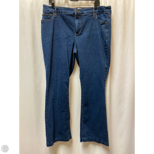 Jeans Straight By St Johns Bay In Blue Denim, Size: 18
