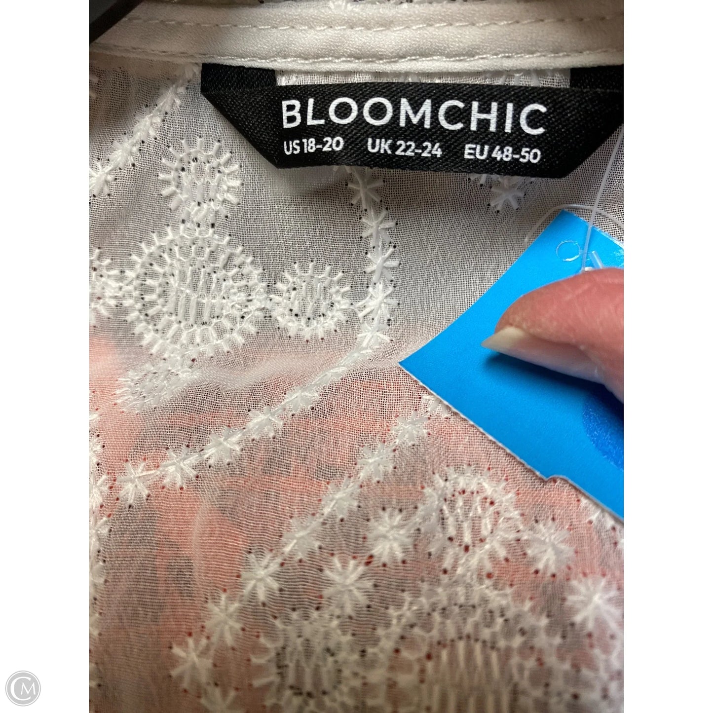 Swimwear Cover-up By Bloomchic In White, Size: 1x