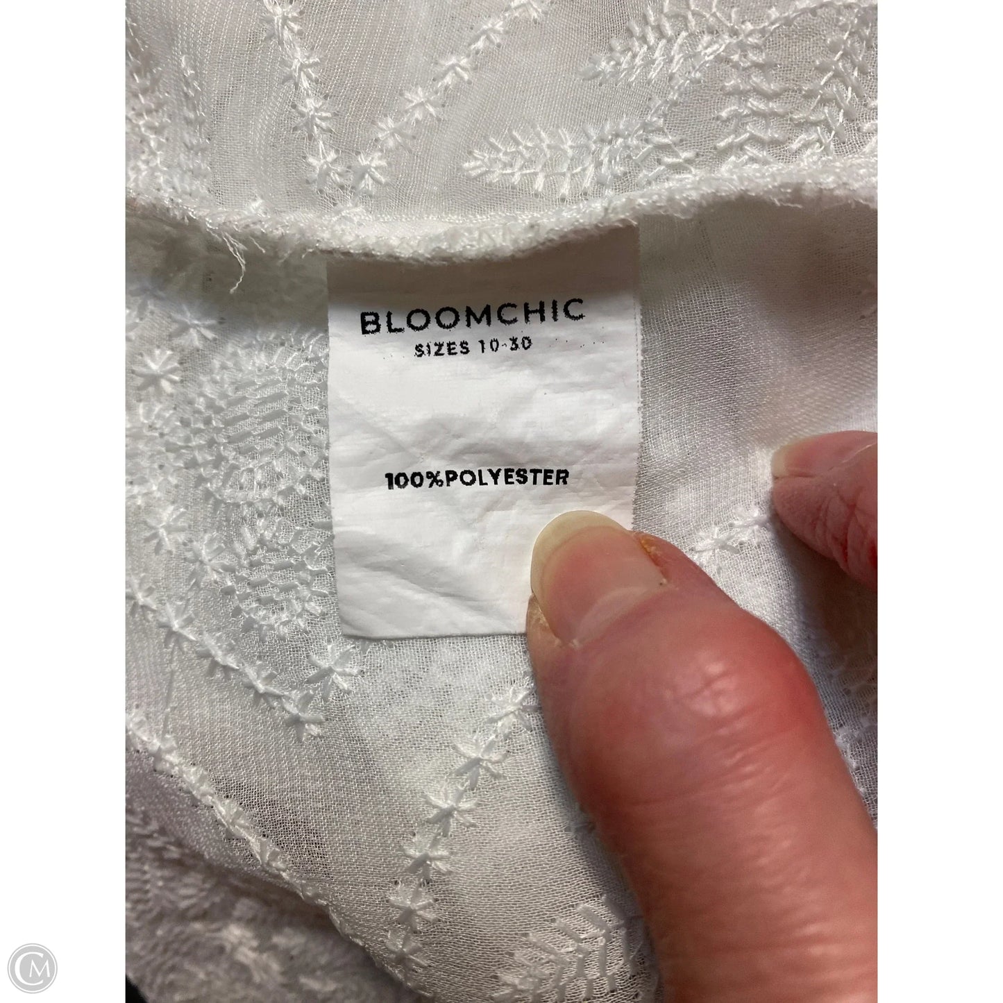 Swimwear Cover-up By Bloomchic In White, Size: 1x