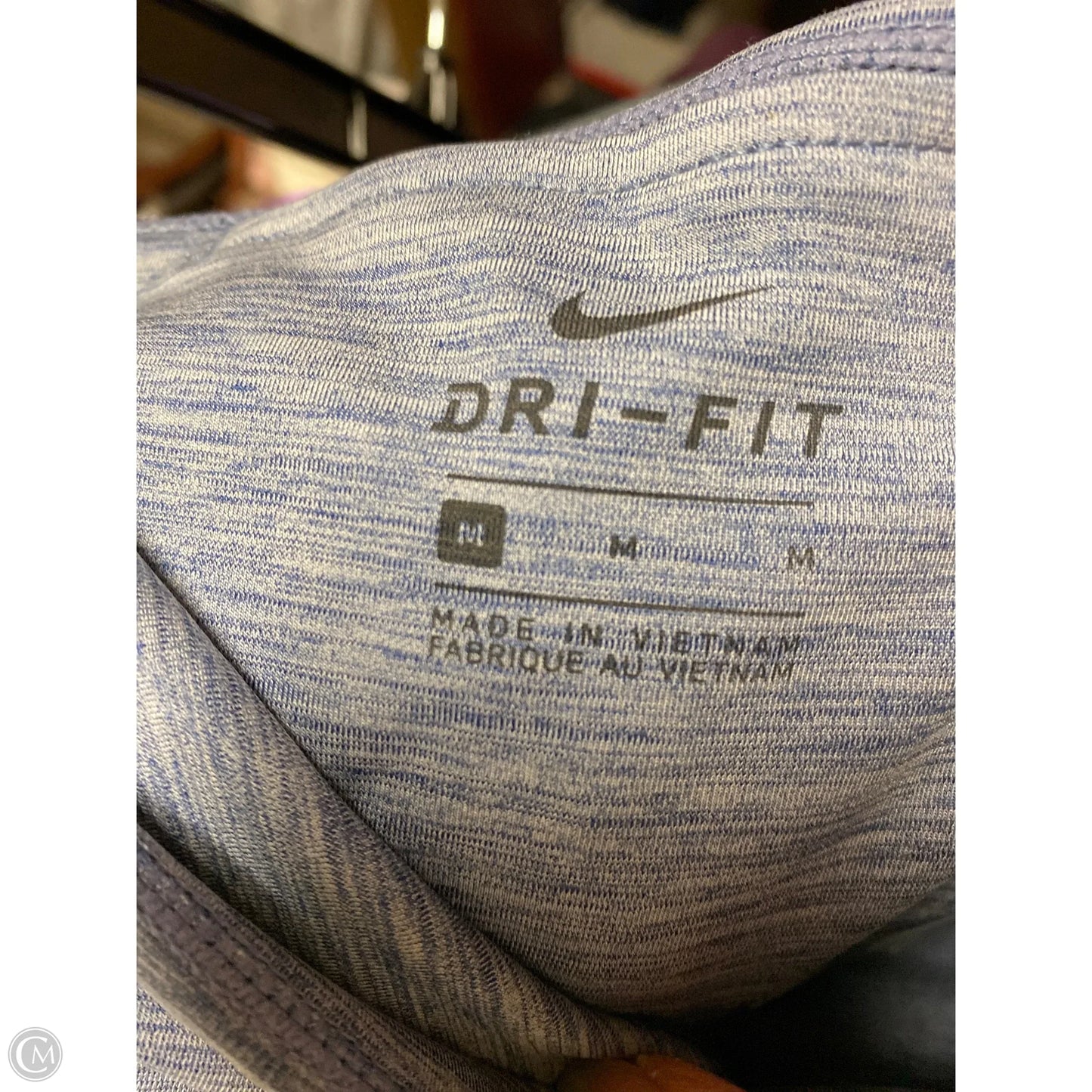 Athletic Leggings By Nike In Blue, Size: M