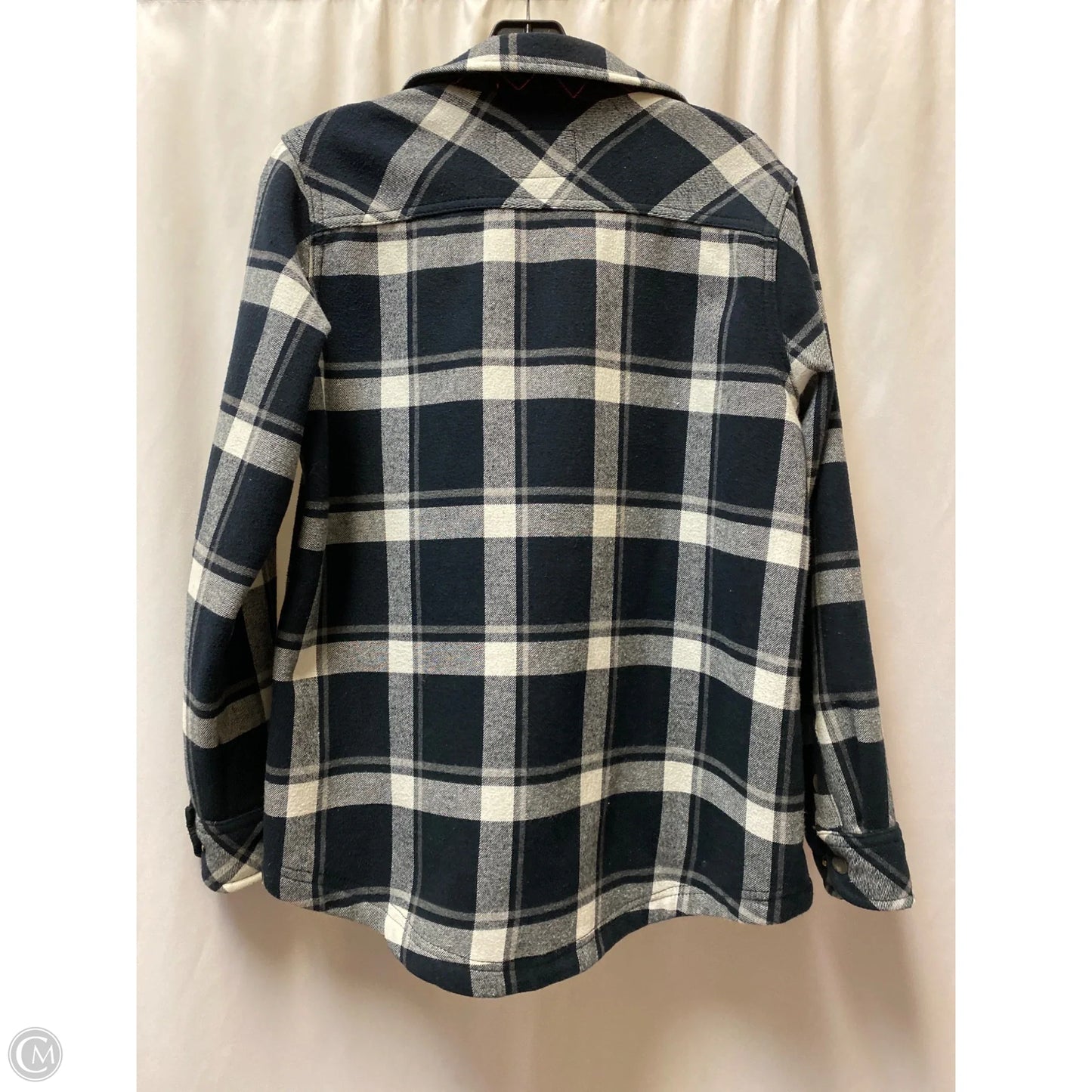 Jacket Shirt By Orvis In Black & White, Size: M