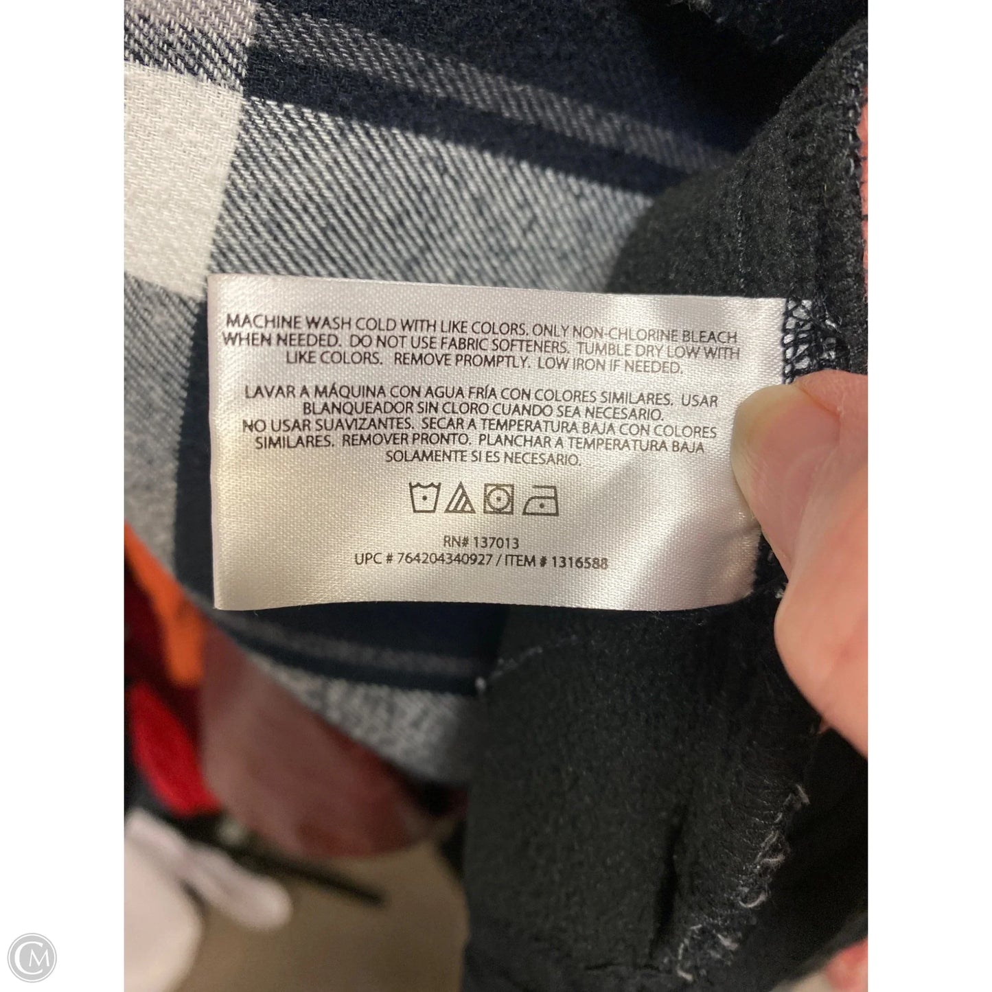 Jacket Shirt By Orvis In Black & White, Size: M