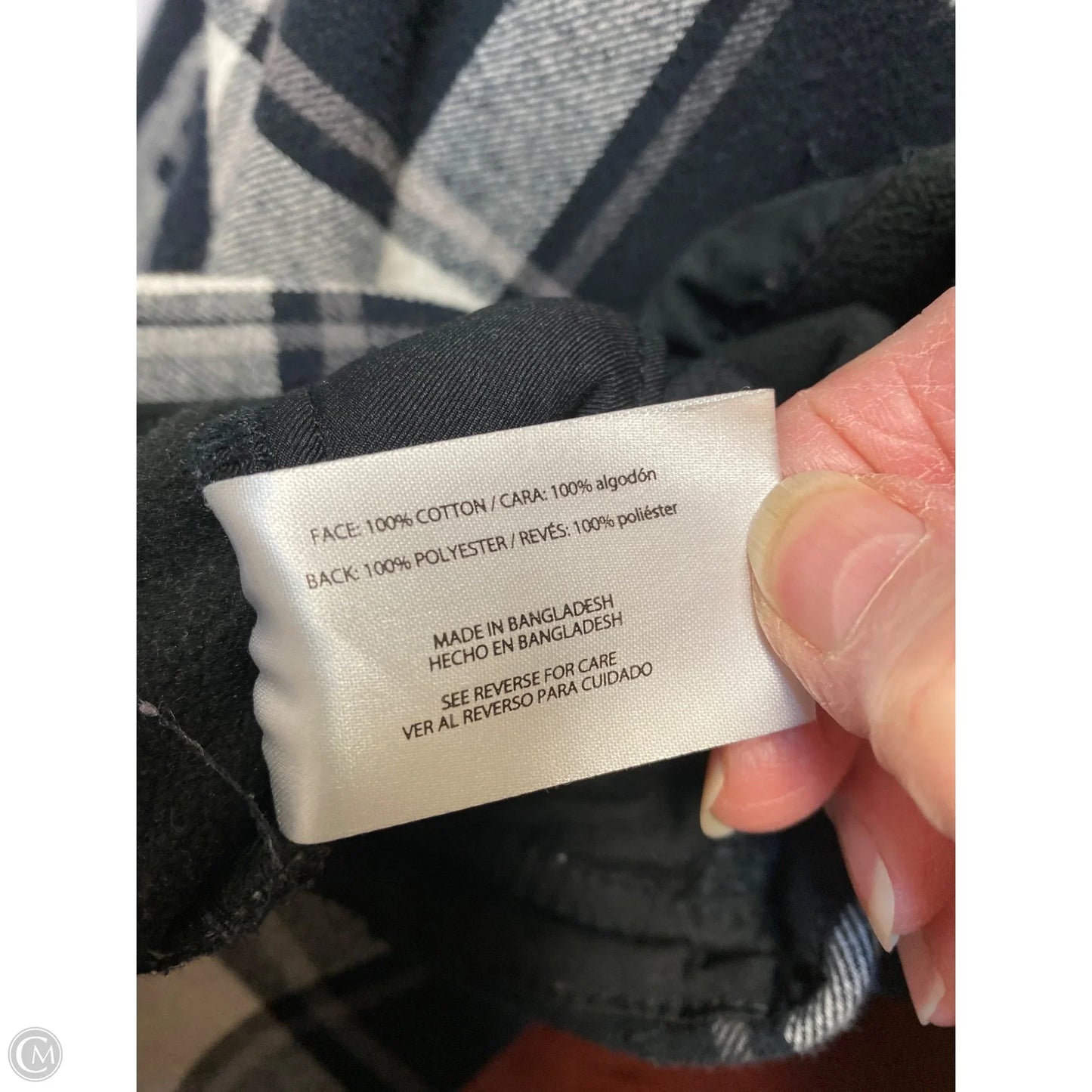 Jacket Shirt By Orvis In Black & White, Size: M