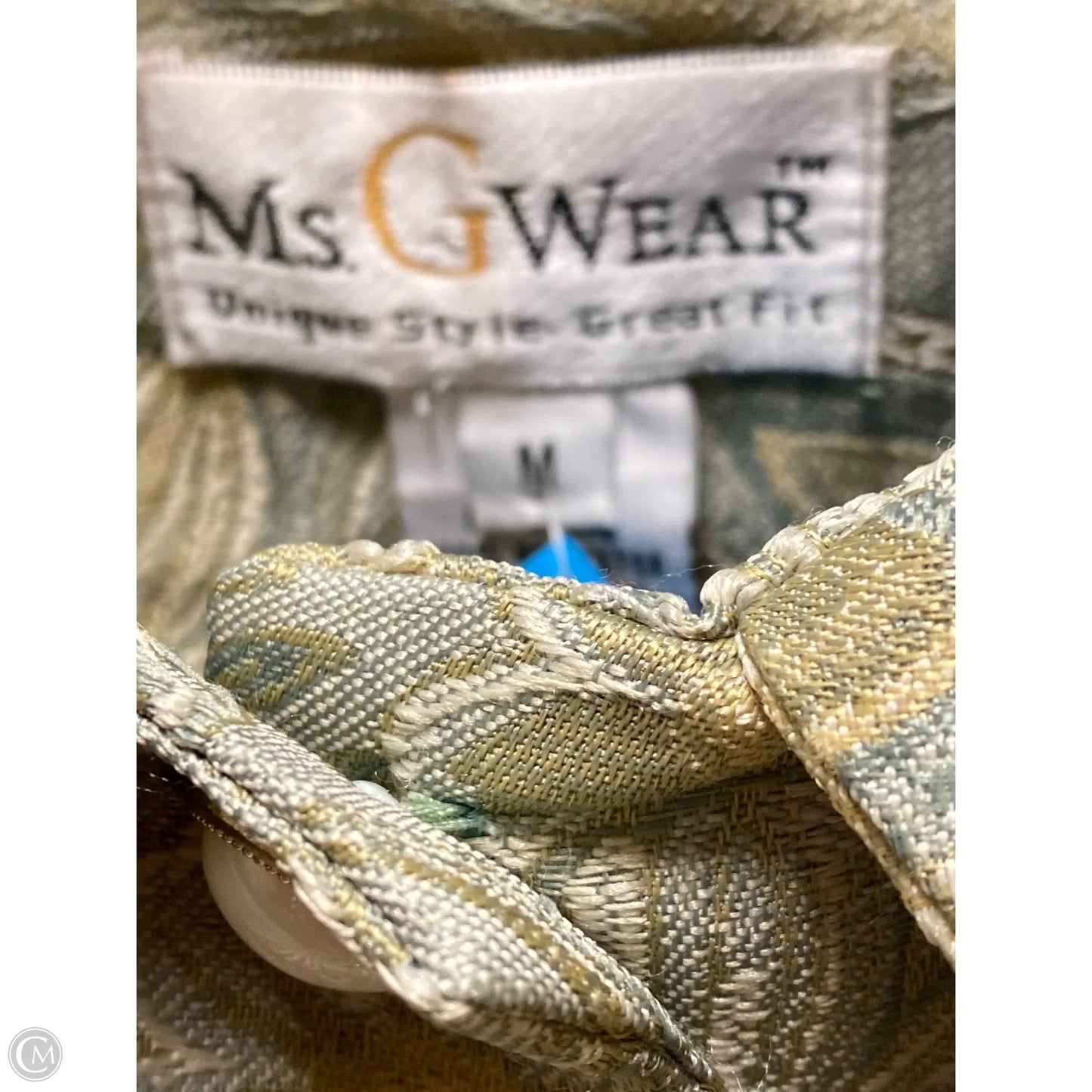 Blazer By Clothes Mentor In Green, Size: M