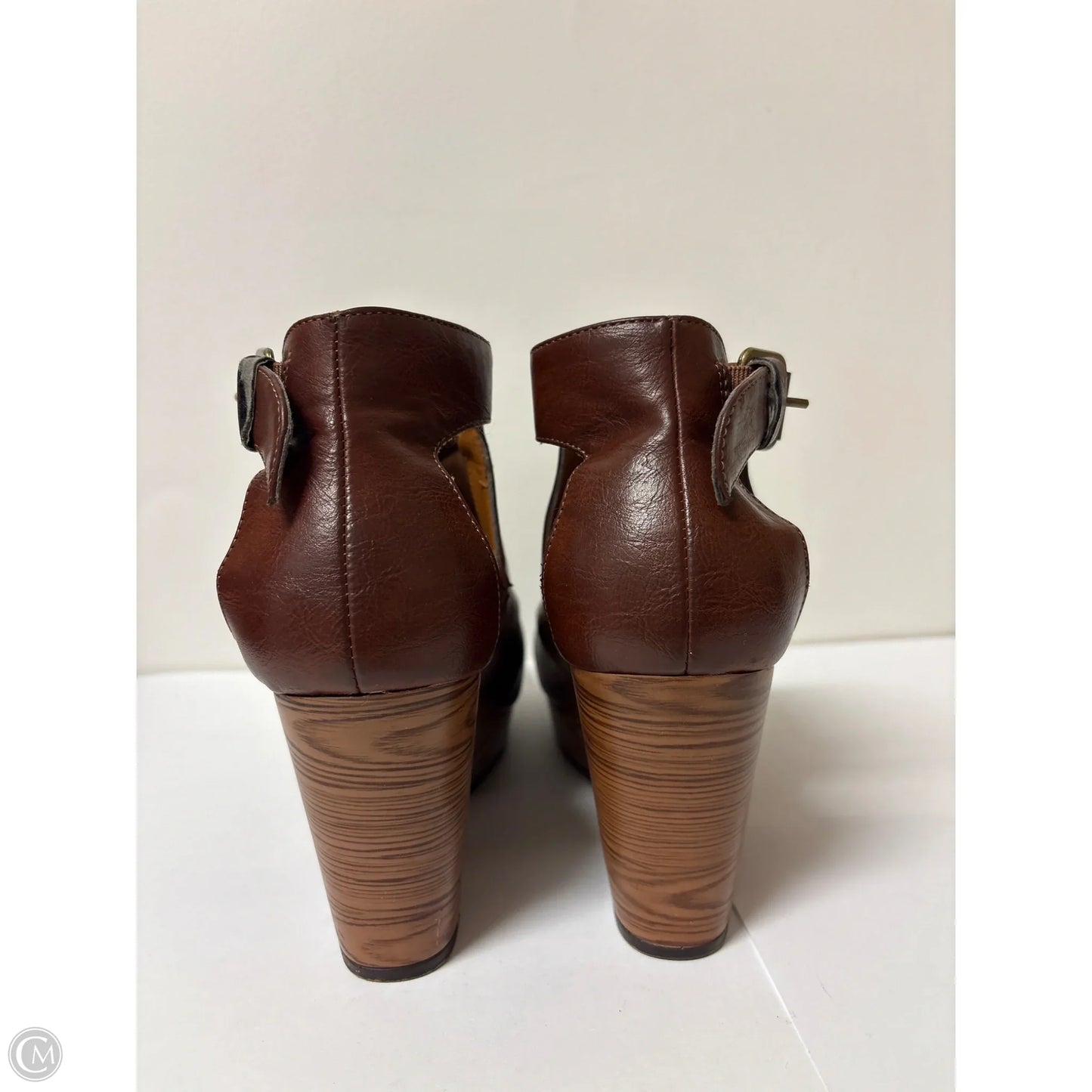 Shoes Heels Block By Pierre Dumas In Brown, Size: 5.5