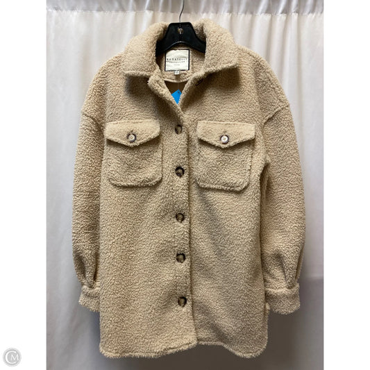 Jacket Shirt By Bagatelle In Beige, Size: Xs