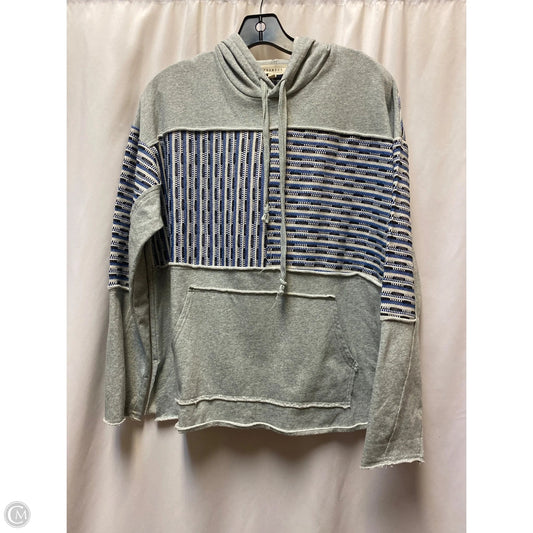 Sweatshirt Hoodie By Promesa In Grey, Size: M