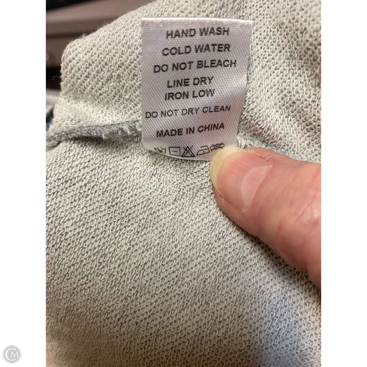 Sweatshirt Hoodie By Promesa In Grey, Size: M