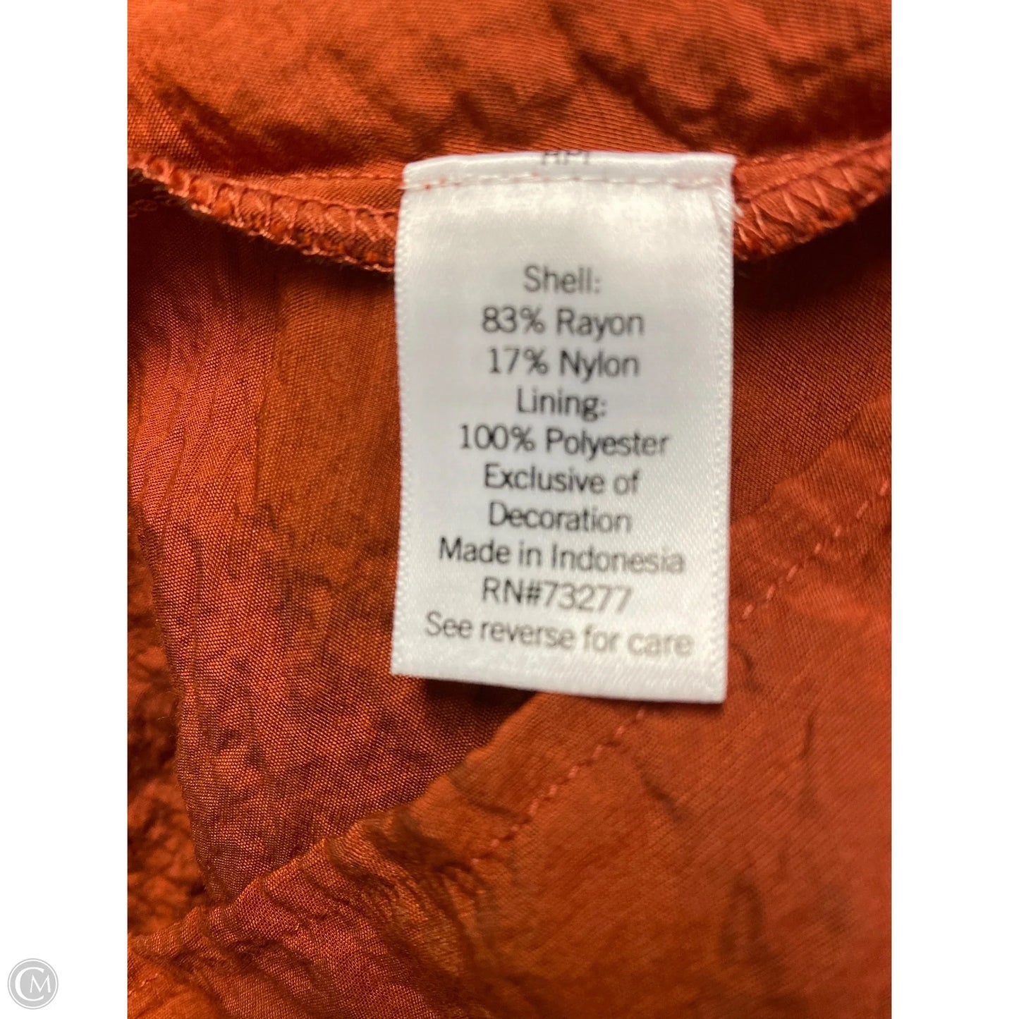 Top 3/4 Sleeve By Sonoma In Copper, Size: M