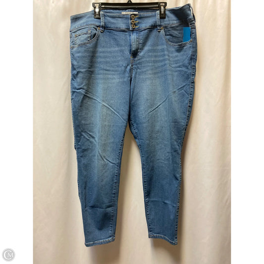 Jeans Jeggings By Torrid In Blue Denim, Size: 22