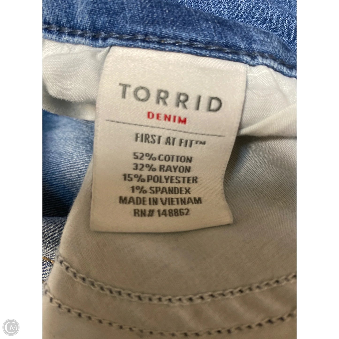 Jeans Jeggings By Torrid In Blue Denim, Size: 22