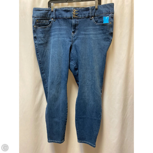 Jeans Jeggings By Torrid In Blue Denim, Size: 22