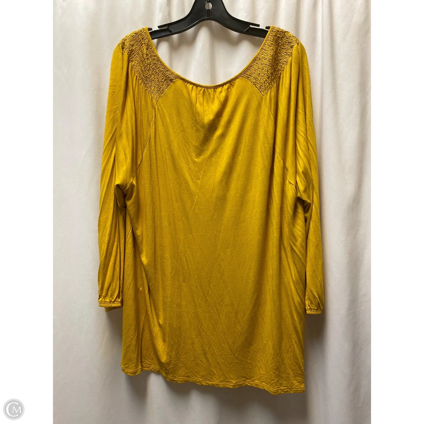 Top Long Sleeve By Old Navy In Yellow, Size: 3x