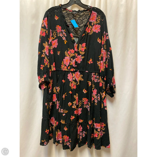 Dress Casual Midi By Torrid In Black, Size: 3x