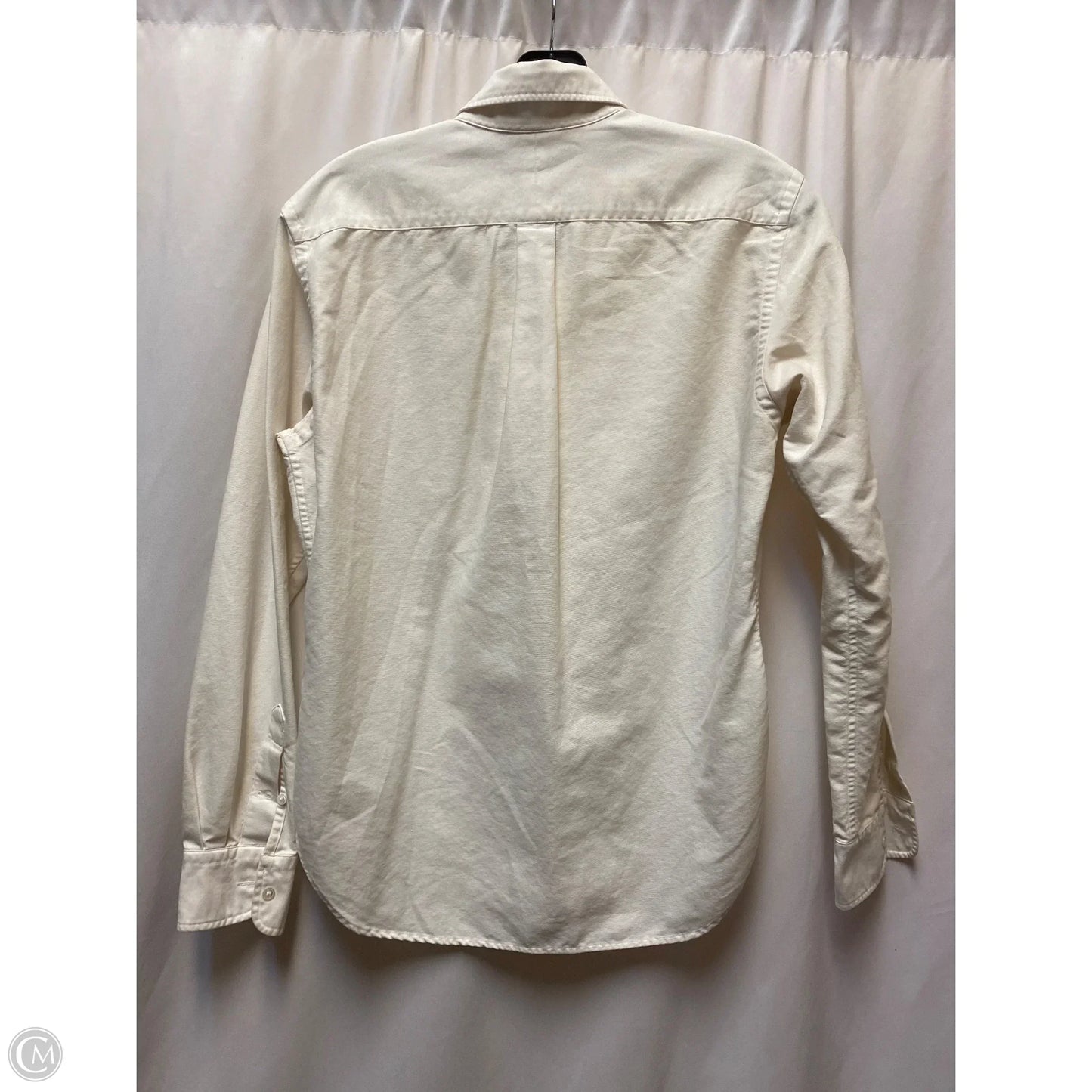 Top Long Sleeve By Ralph Lauren In White, Size: S