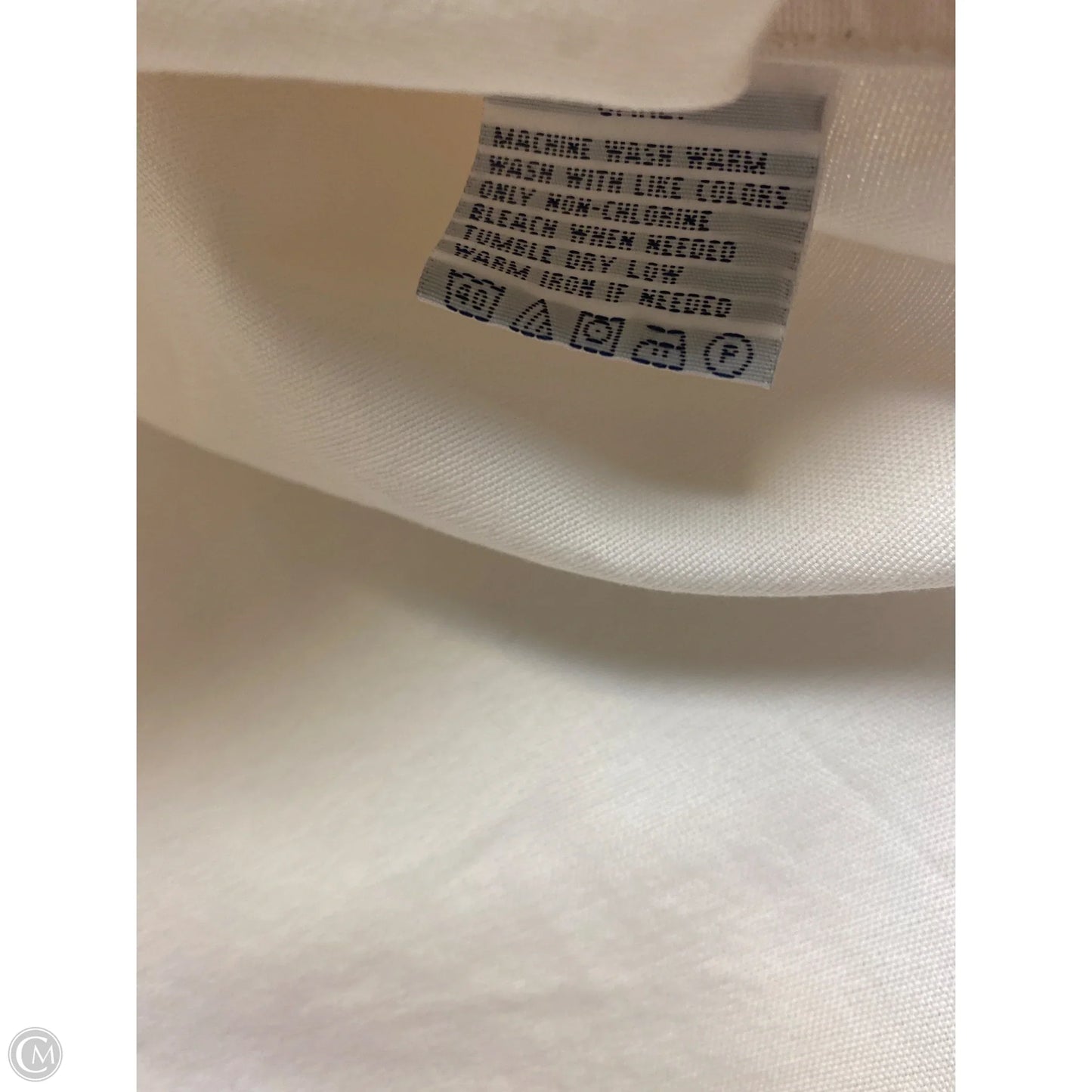 Top Long Sleeve By Ralph Lauren In White, Size: S