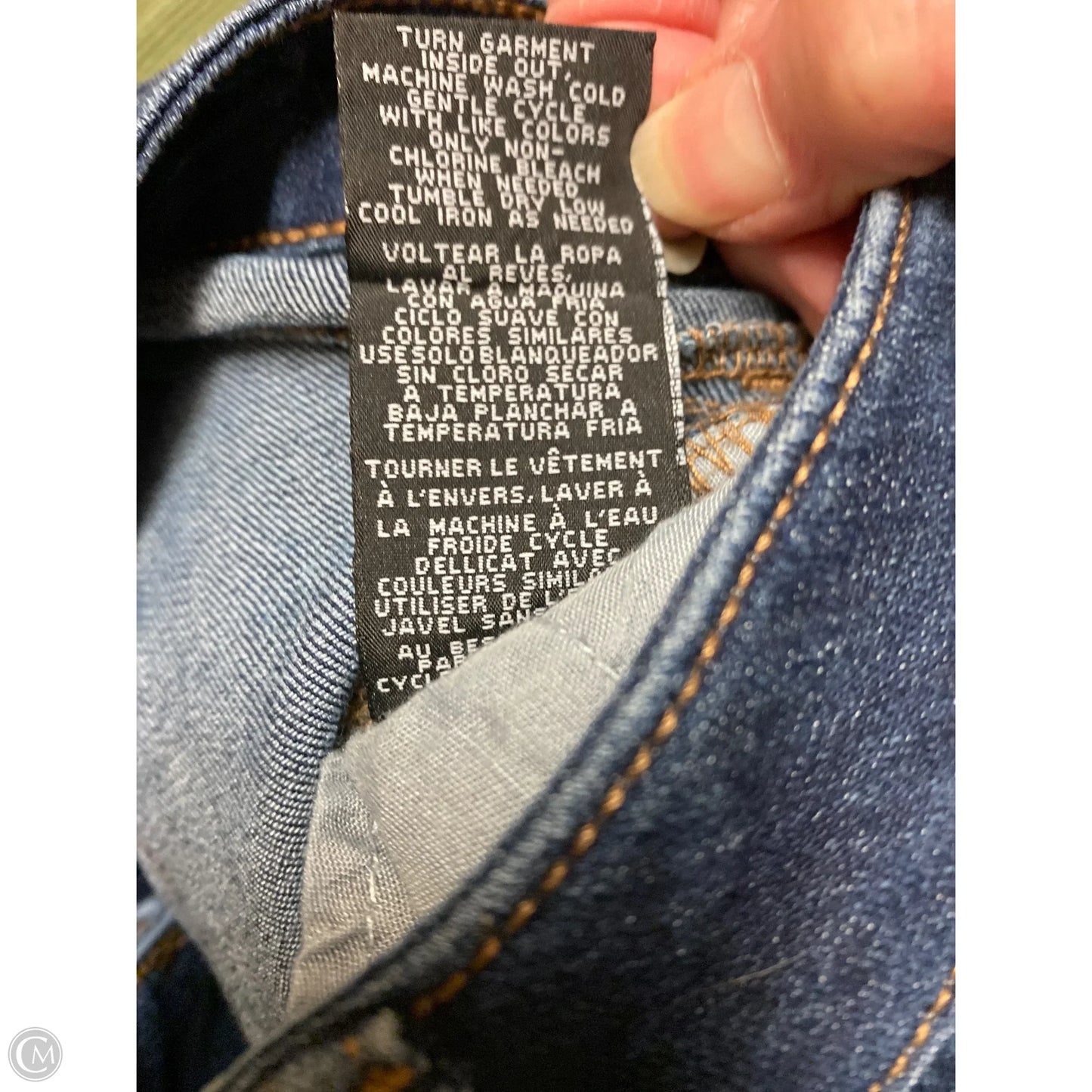 Jeans Skinny By 1822 Denim In Blue Denim, Size: 6