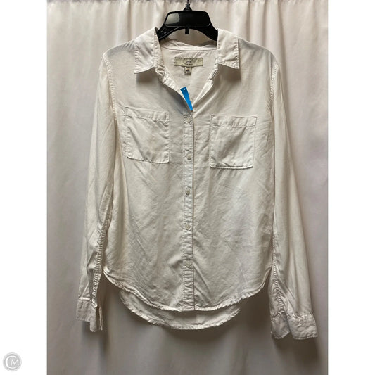 Top Long Sleeve By Thread And Supply In White, Size: S