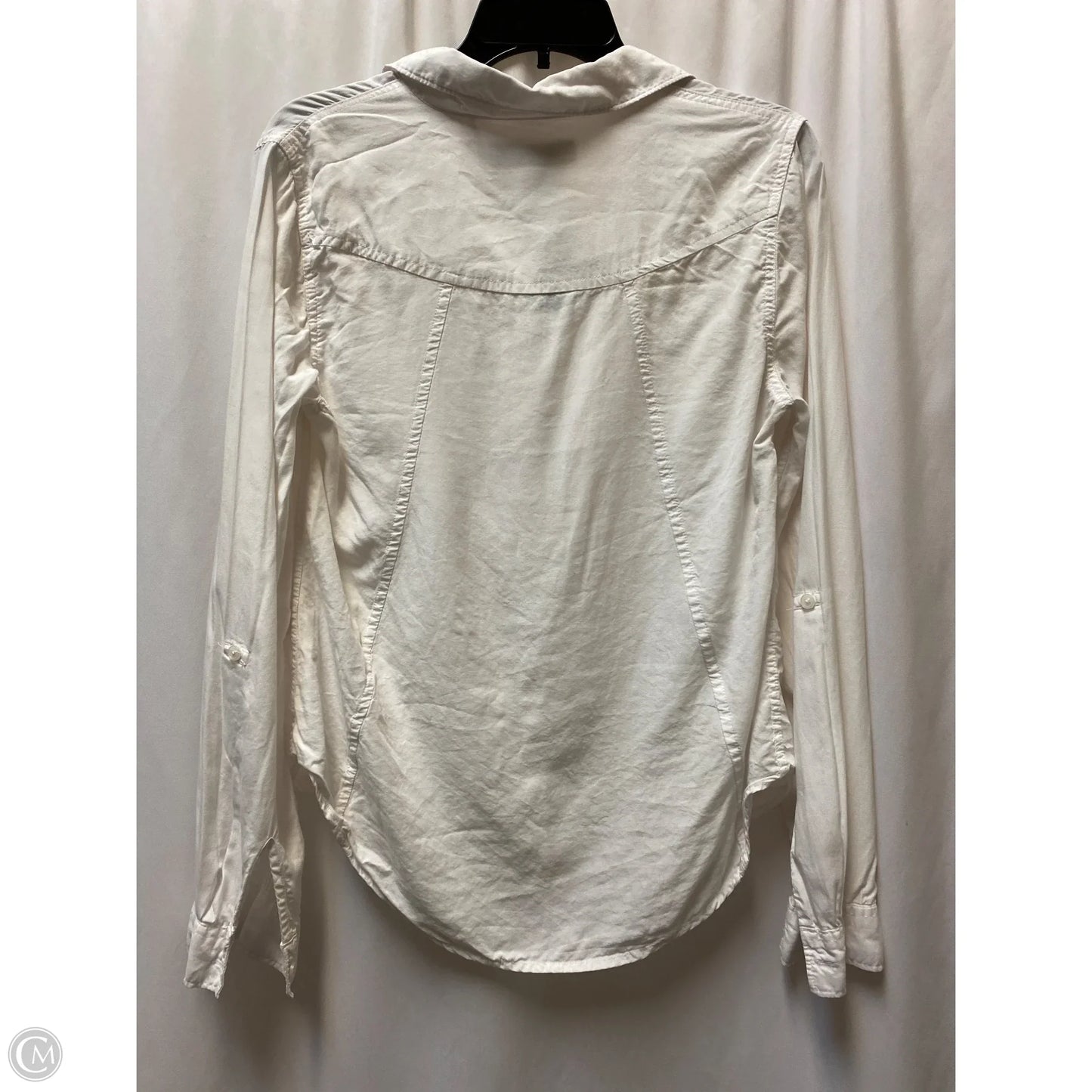 Top Long Sleeve By Thread And Supply In White, Size: S