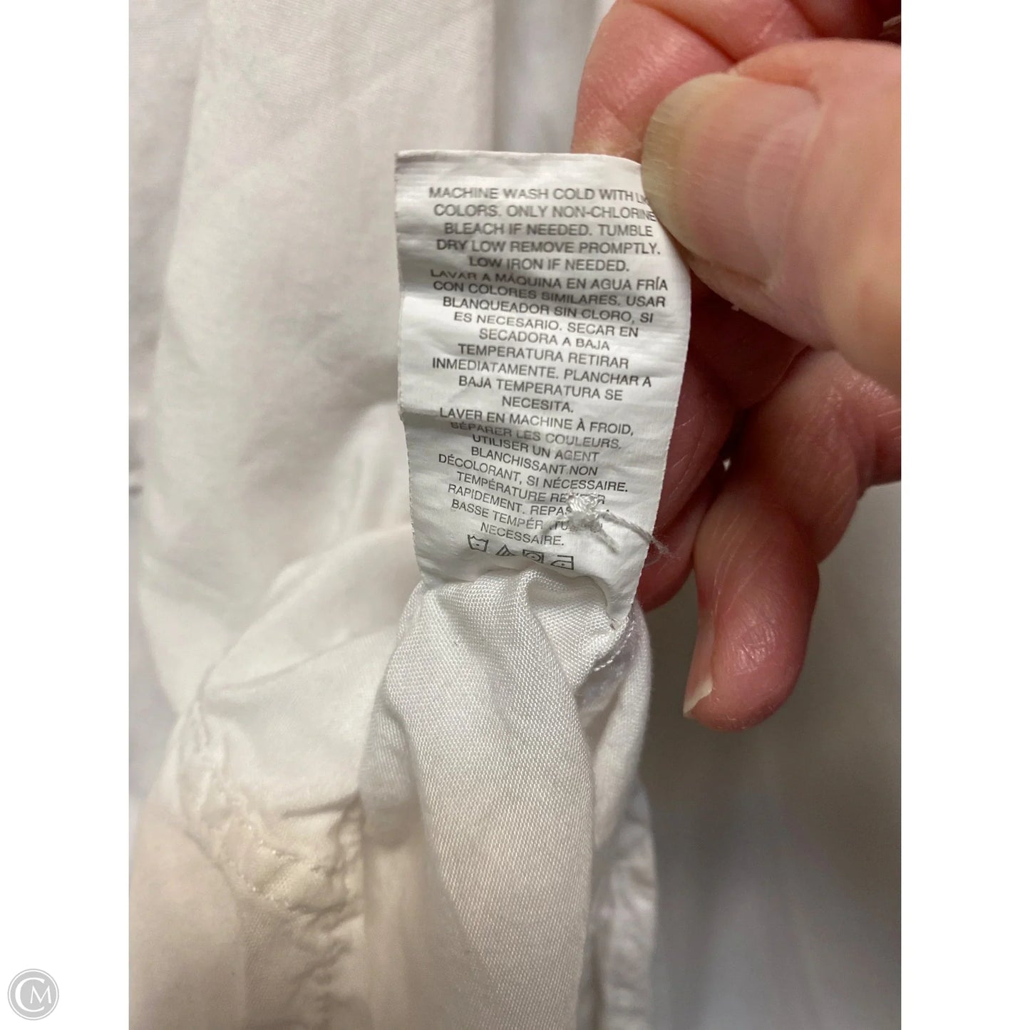 Top Long Sleeve By Thread And Supply In White, Size: S