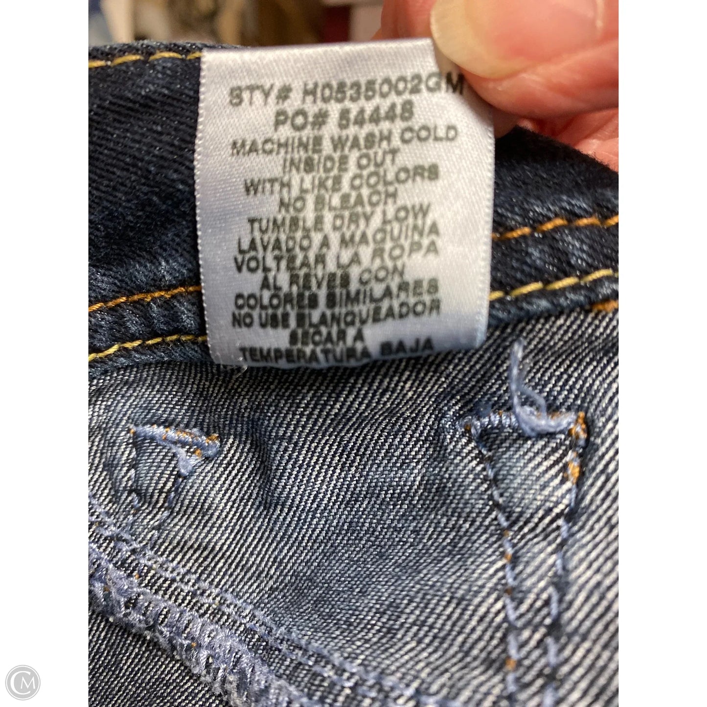 Jeans Cropped By Clothes Mentor In Blue Denim, Size: 12