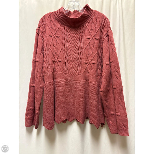 Sweater By Shein In Mauve, Size: Xl