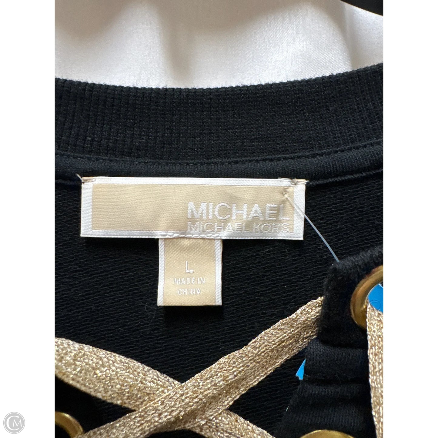 Sweatshirt Crewneck By Michael By Michael Kors In Black, Size: L