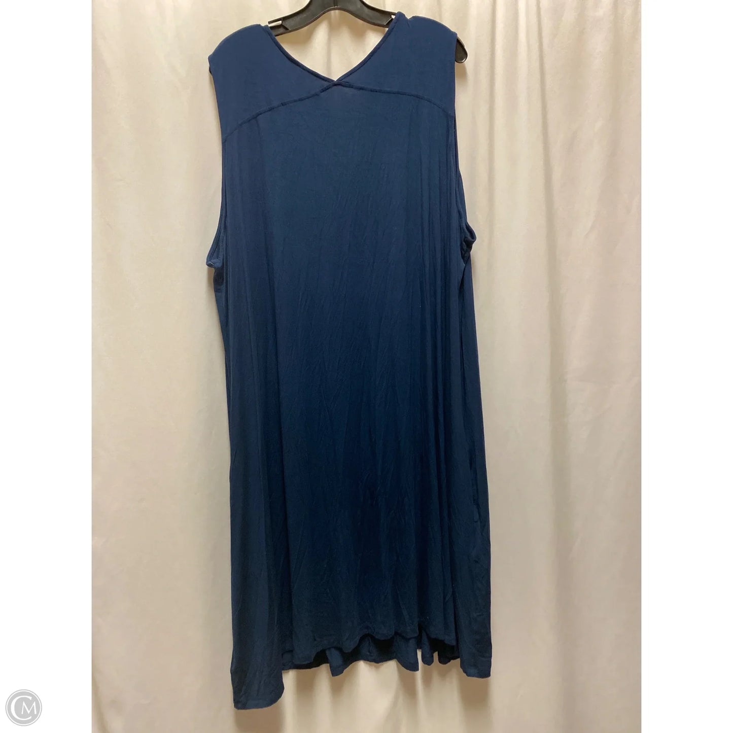 Dress Casual Midi By Terra & Sky In Navy, Size: 4x