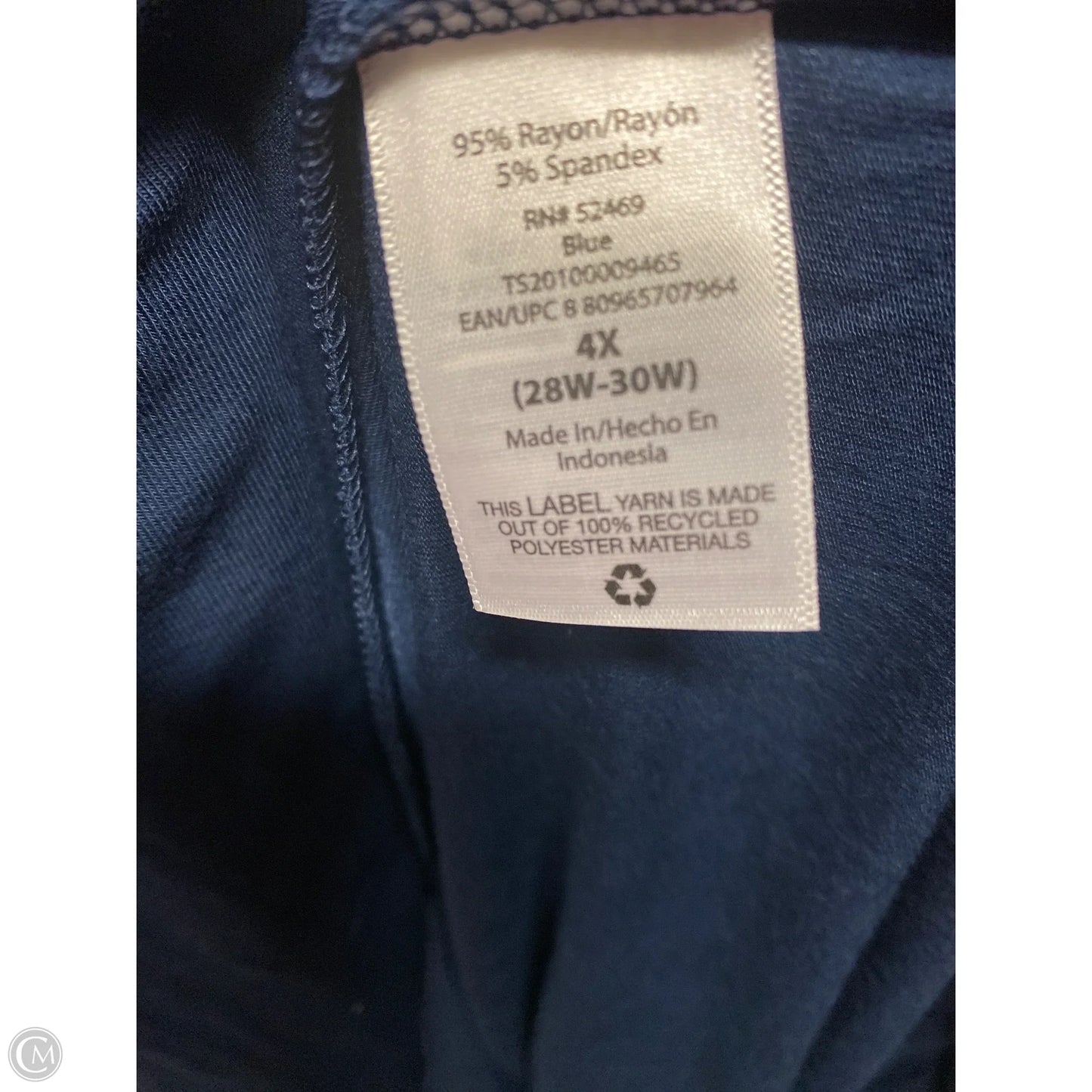 Dress Casual Midi By Terra & Sky In Navy, Size: 4x