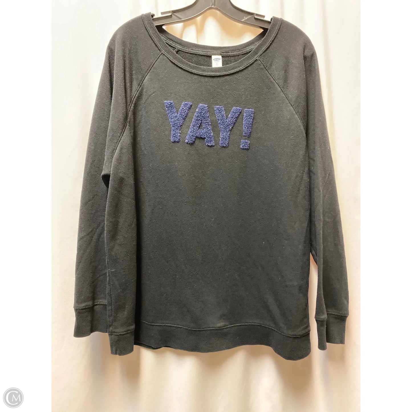 Sweatshirt Crewneck By Old Navy In Black, Size: Xl