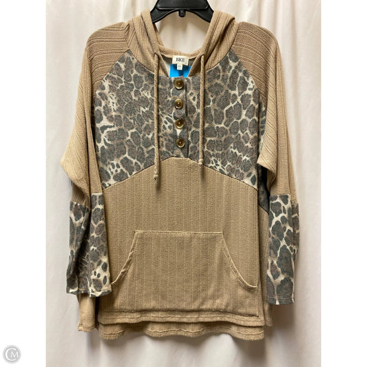 Top Long Sleeve By Bke In Animal Print, Size: Xl