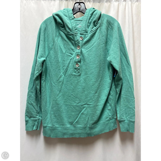 Sweatshirt Hoodie By Sonoma In Green, Size: L