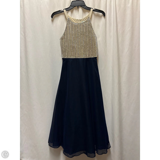Dress Casual Midi By Clothes Mentor In Blue, Size: L