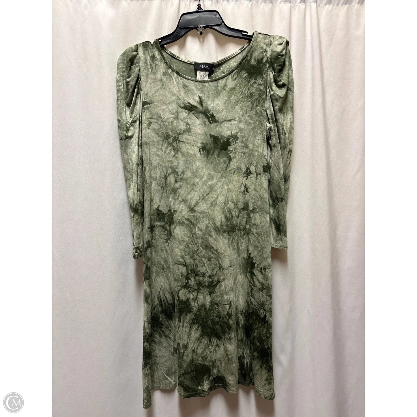 Dress Casual Midi By Msk In Green, Size: M