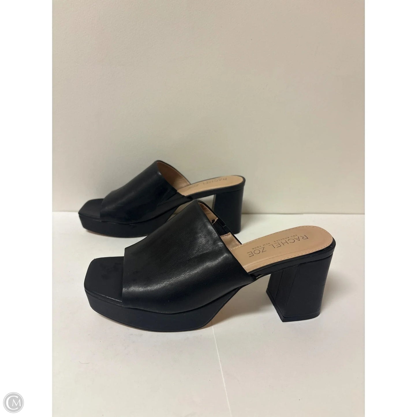 Sandals Heels Block By Rachel Zoe In Black, Size: 7.5