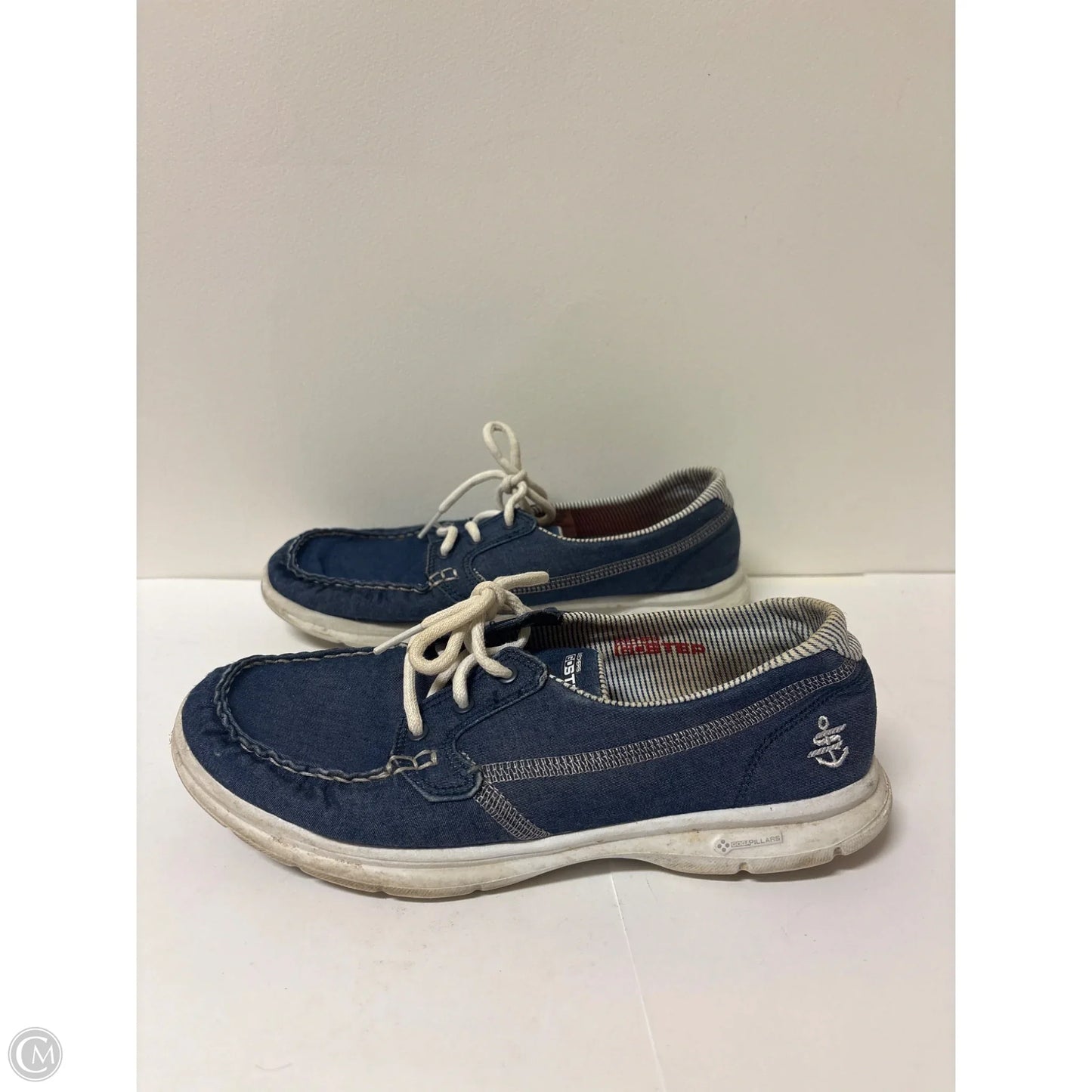 Shoes Sneakers By Skechers In Blue, Size: 8
